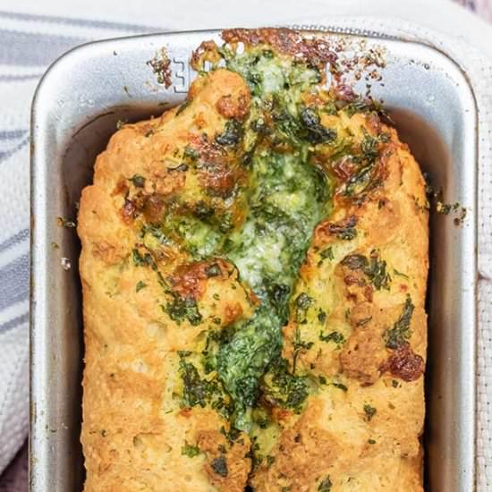 GF Bread With Garlic Herb Cheese