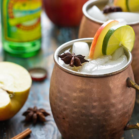 apple cider moscow mules