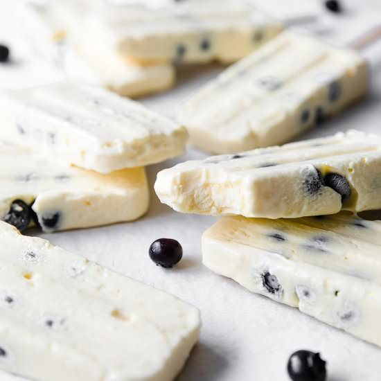 Vanilla & Berry Popsicles