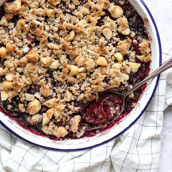 Blackcurrant & Apple Crumble