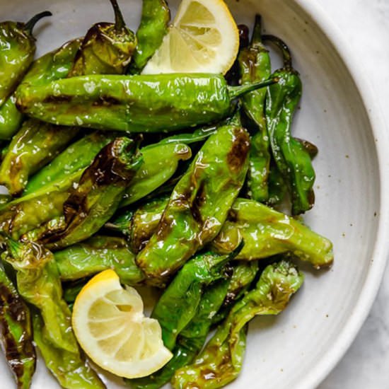 Air Fried Shishito Peppers
