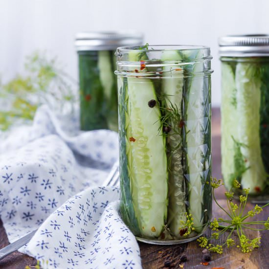 Refrigerator Dill Pickles