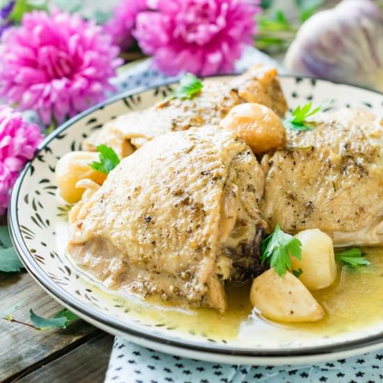 Chicken with 40 Garlic Cloves