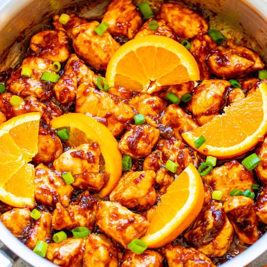 Healthier Orange Chicken