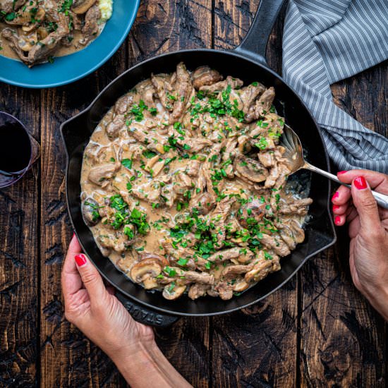 Beef Stroganoff