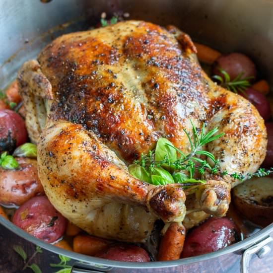 Savory Herb Roasted Whole Chicken