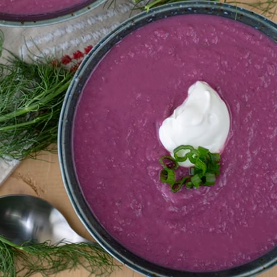 Purple Sweet Potato Soup