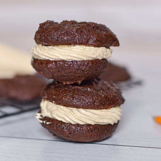 Chocolate Peanut Butter Whoopie Pie