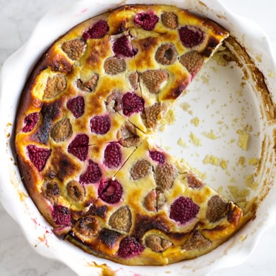 Raspberry Ricotta Soufflé