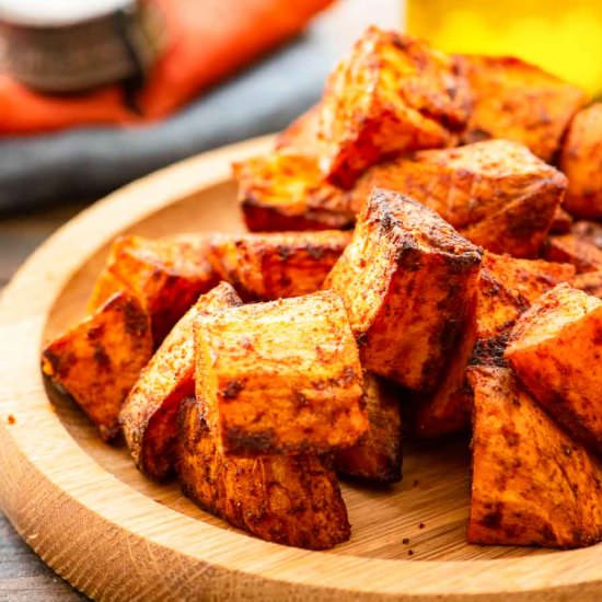 Roasted Air Fryer Sweet Potatoes