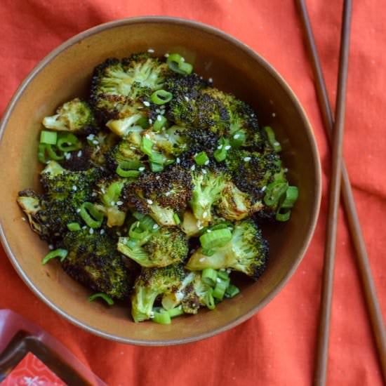 Asian Miso Roasted Broccoli