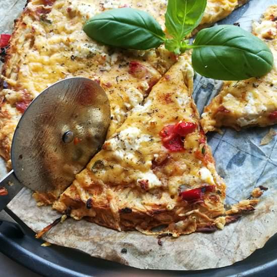 Grated Potato Crust Pizza