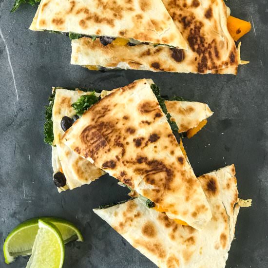 Butternut Squash & Kale Quesadilla