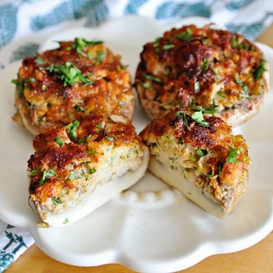 Stuffed Spanish Mushrooms