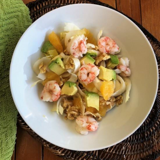 Salad with shrimps