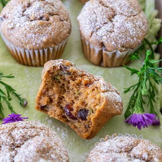 Chai-Spiced Cranberry Zucchini Muff