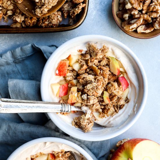 big cluster apple pie granola