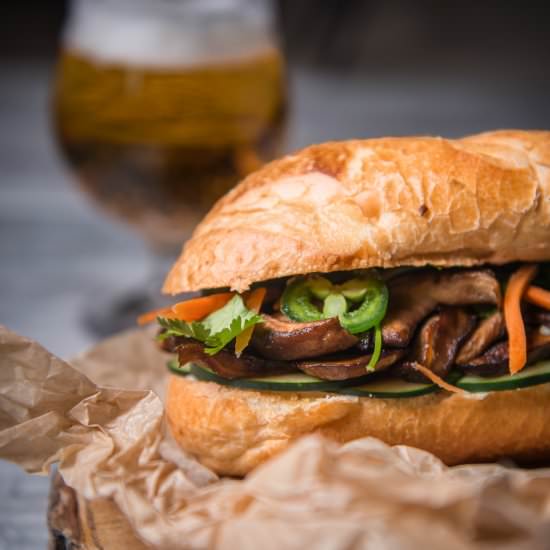 Honey Bock Mushroom Banh Mi