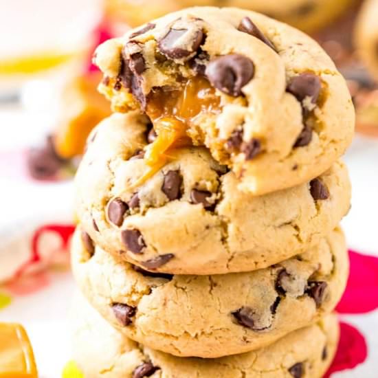 Caramel Chocolate Chip Cookies