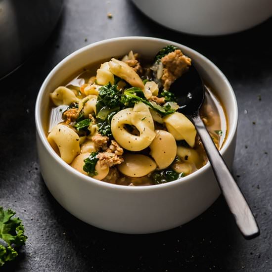 Tortellini Sausage Kale Soup