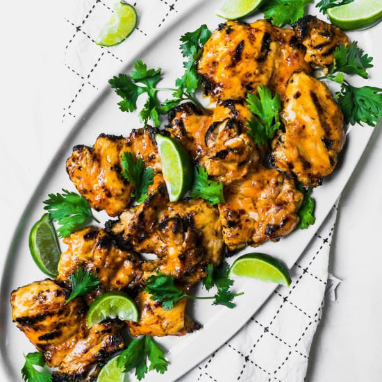 Grilled Spicy Coconut Chicken Thigh