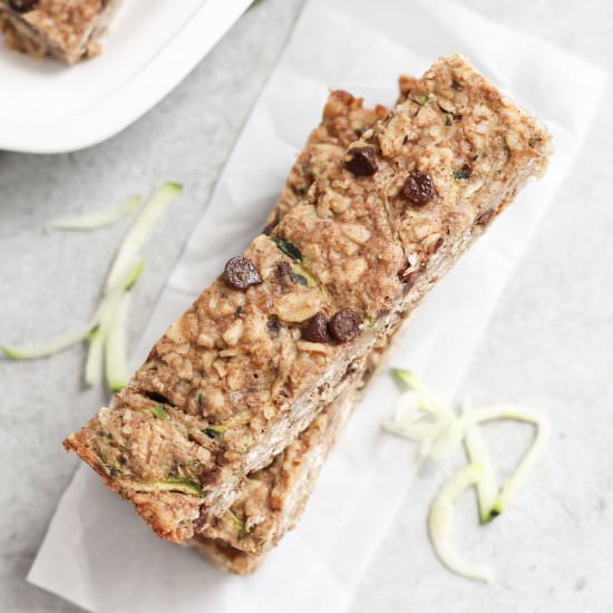 Zucchini Bread Granola Bars