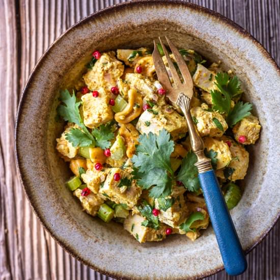 Curried Chicken Salad with Cashews