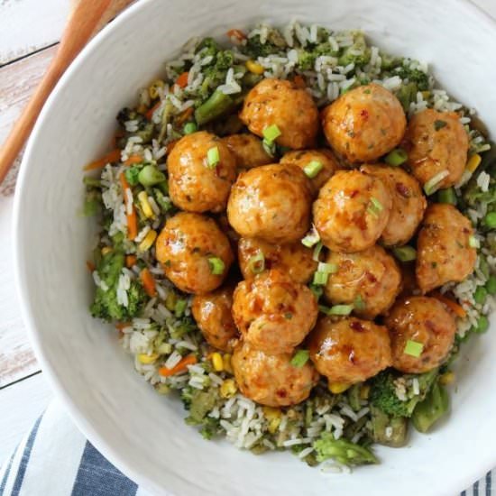 Firecracker Chicken Meatballs