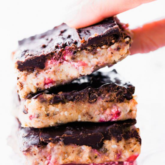 Chocolate Almond No Bake Bars