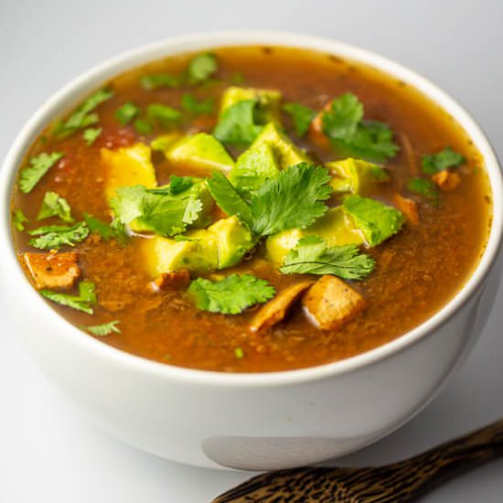 Jackfruit Tortilla-Style Soup