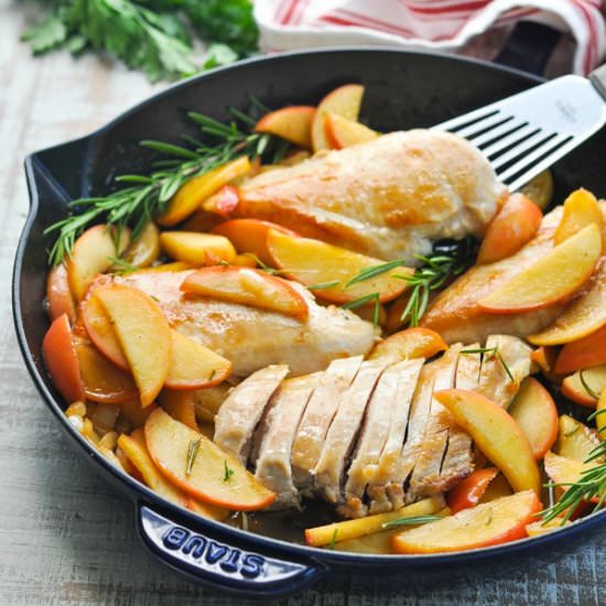 Skillet Chicken with Apples