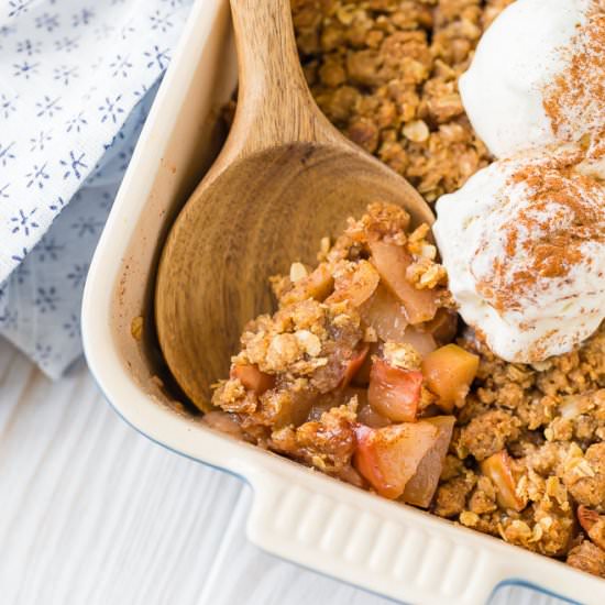 Apple Crisp with Ginger