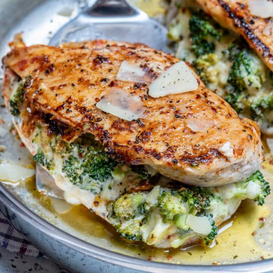 Cheesy Broccoli Stuffed Chicken