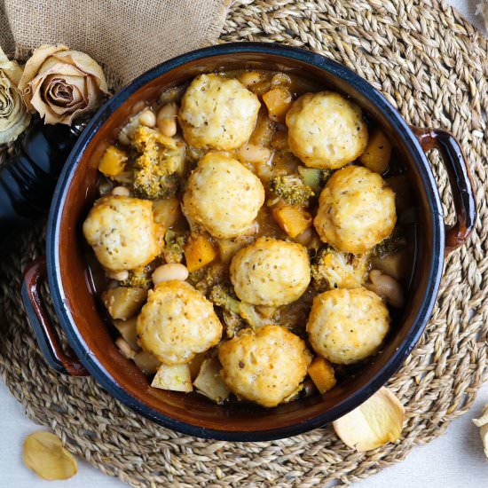 Plantbased Dumplings Stew