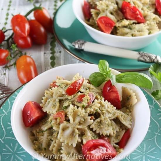 Pasta with Olive Pesto