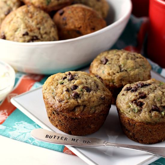 Chocolate Chip Zucchini Muffins