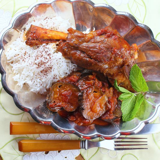 Persian Braised Lamb Shanks