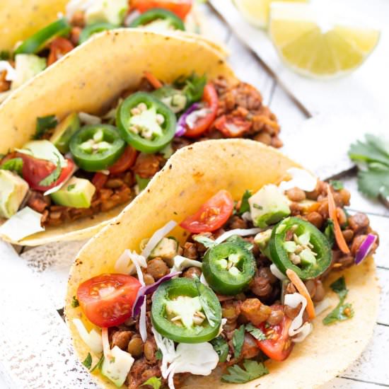 Vegan Lenti Tacos