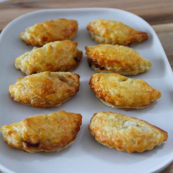 Mini Bacon and Onion Pasties