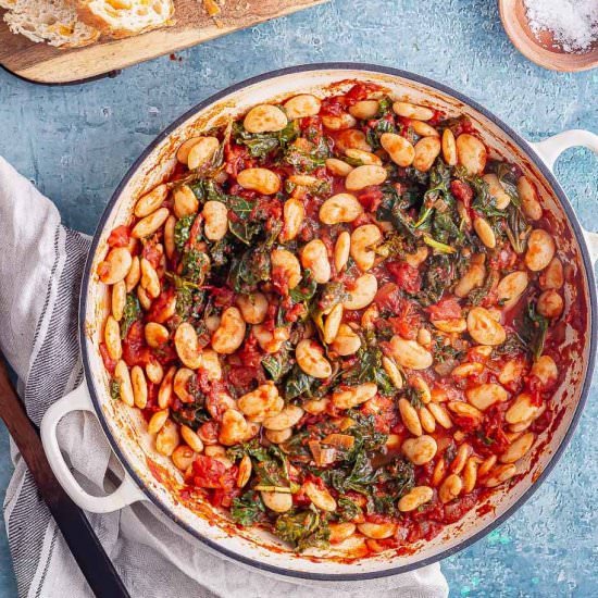 Smoky Bean Stew with Kale