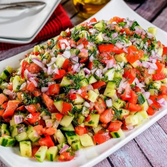 PERSIAN TOMATO CUCUMBER SALAD