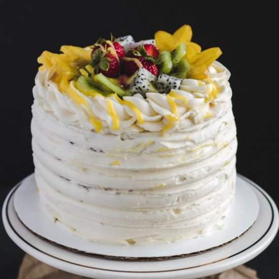 Vanilla Lemon Curd Cake