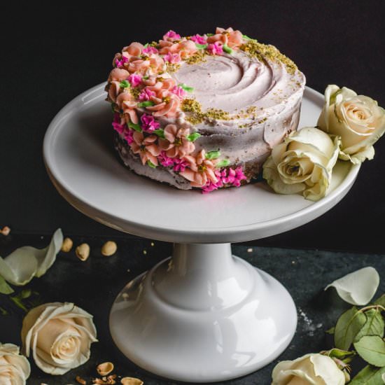 Pistachio Rosewater Cake