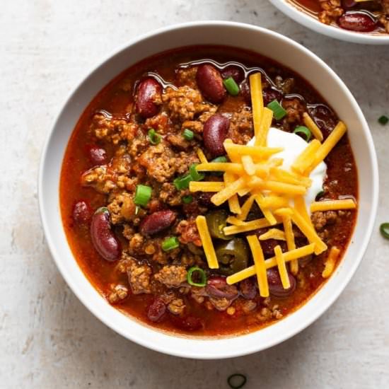 crockpot beef chili
