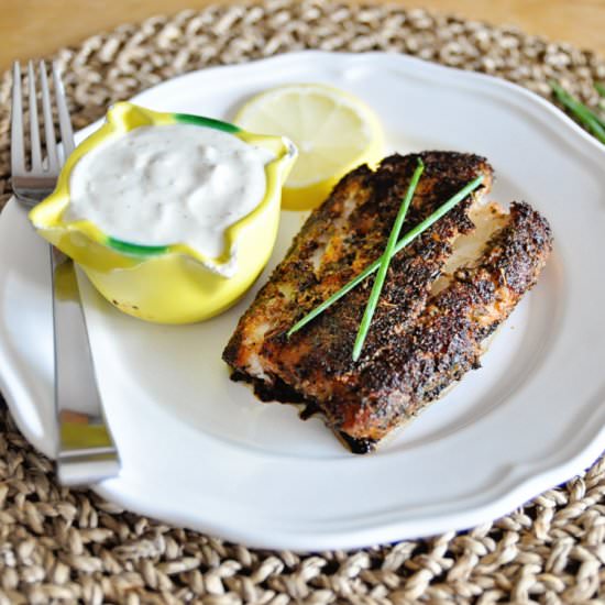 Blackened Cod