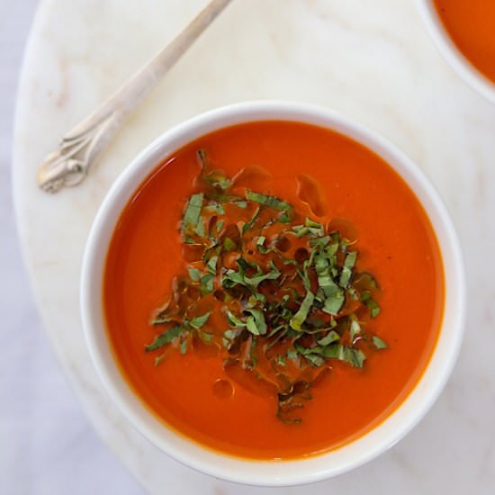 Roasted Tomato and Red Pepper Soup