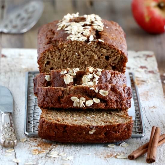 Healthy Whole Wheat Apple Bread