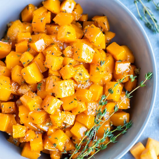 Maple Roasted Butternut Squash