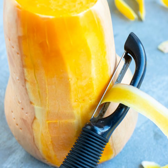 How to Peel & Cut Butternut Squash