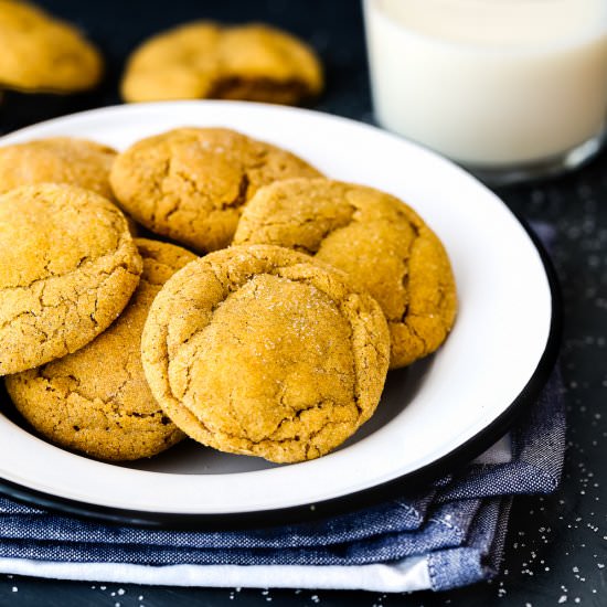 Eggless Pumpkin Snickerdoodles